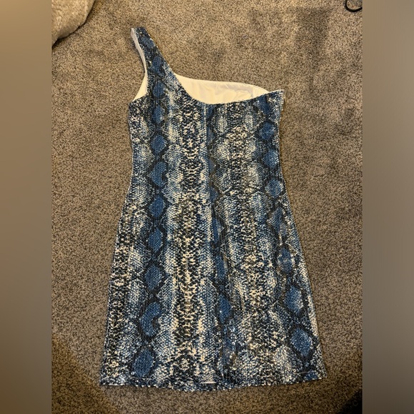 Superdown Snakeskin Sequin Dress - Picture 3 of 3